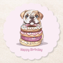 Porta-copo De Papel Feliz Aniversário Cogões Ingleses