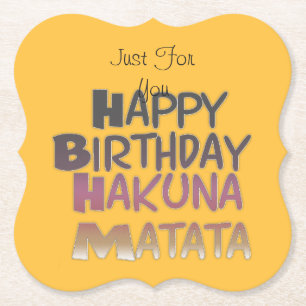 Porta-copo De Papel Feliz Aniversário Só para Você