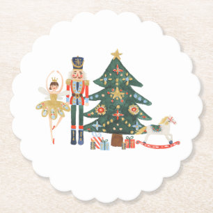 Porta-copo De Papel Feliz Balé Nutcracker de Natal
