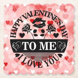 Porta-copo De Papel Feliz Dia dos Namorados Para Mim Eu Te Amo-58771