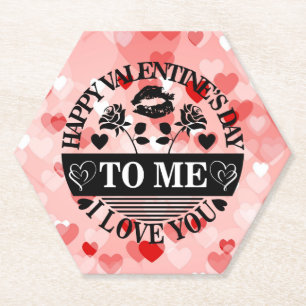 Porta-copo De Papel Feliz Dia dos Namorados Para Mim Eu Te Amo-58771