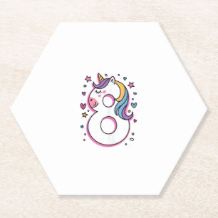 Porta-copo De Papel Feliz Festa de aniversário De 8 Anos Para Gir