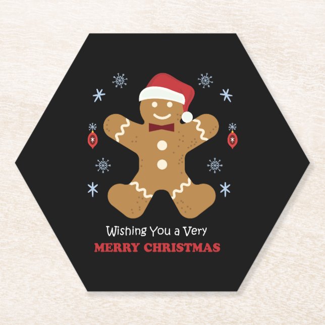 Porta-copo De Papel feliz natal (Frente)