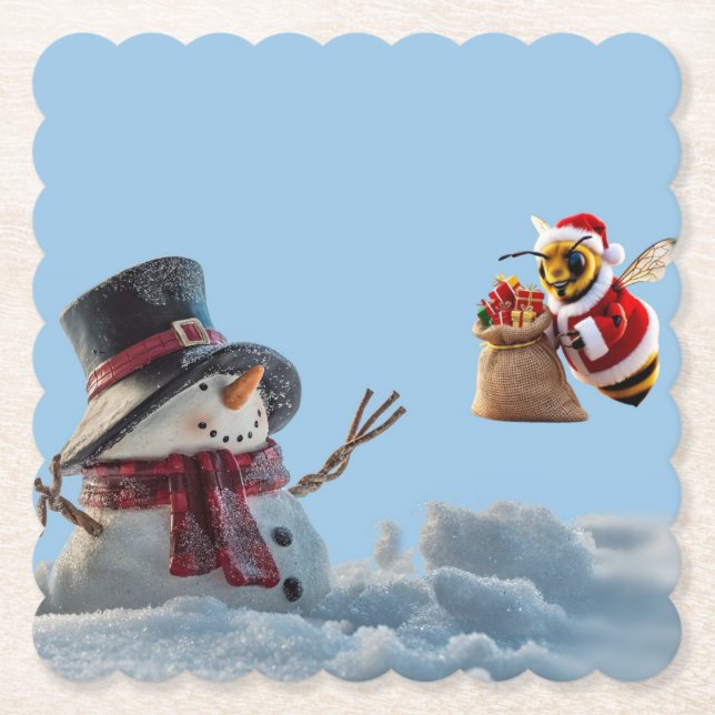 Porta-copo De Papel Feliz Natal (Frente)