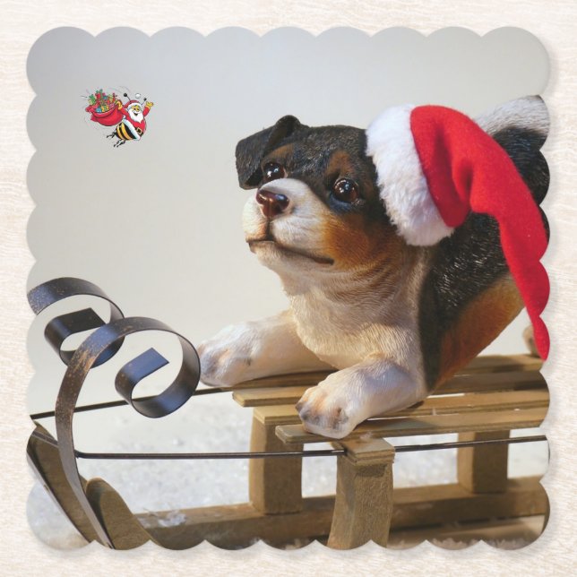 Porta-copo De Papel Feliz Natal (Frente)