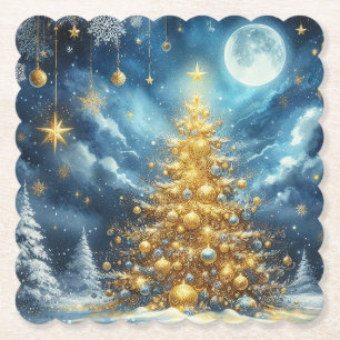 Porta-copo De Papel Feliz Natal & árvore de Natal  