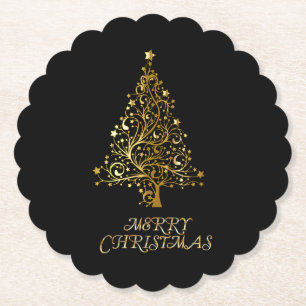 Porta-copo De Papel Feliz Natal design elegante