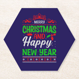 Porta-copo De Papel Feliz Natal E Feliz ano novo-61064