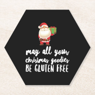 Porta-copo De Papel Feliz Natal Gluten Livre