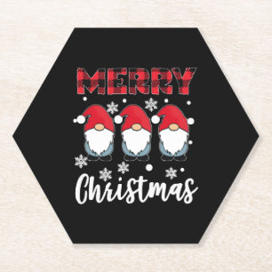 Porta-copo De Papel Feliz Natal Gnomos Gnomos