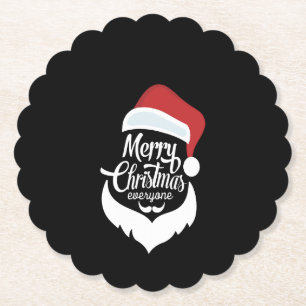 Porta-copo De Papel Feliz Natal Papai Noel Diga Feliz Natal