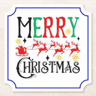 Porta-copo De Papel Feliz Natal Papai Noel Trenó-61049 Camiseta Moleto