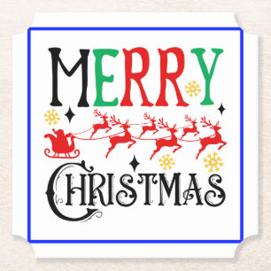 Porta-copo De Papel Feliz Natal Papais noeis Sleigh-61049 T-Shirt Hood