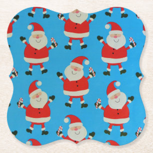 Porta-copo De Papel Feliz Santas