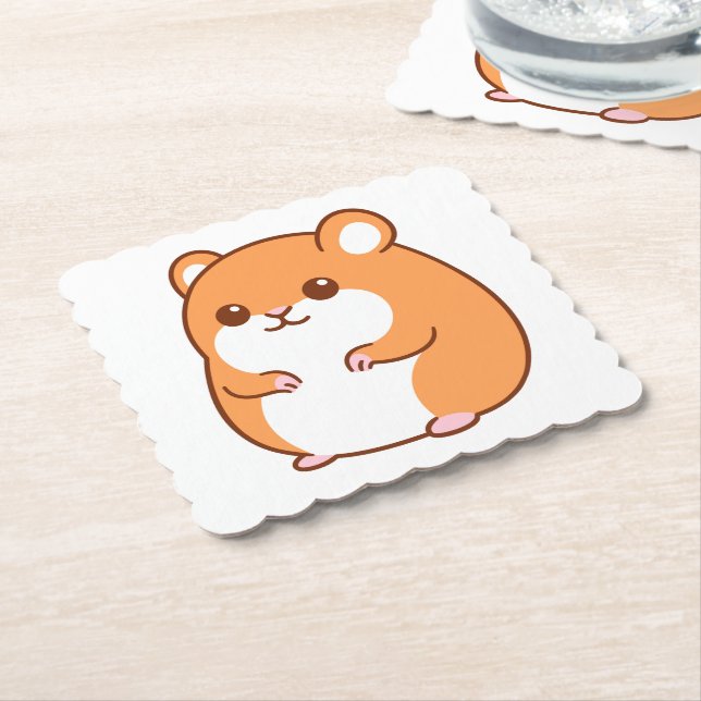Porta-copo De Papel Felizes Portas copos de Hamster (Angular)