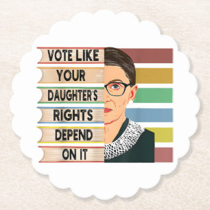 Porta-copo De Papel Feminista Ruth Bader Ginsburg RBG - Garota de cita