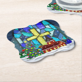 Porta-copo De Papel Feriado Católico de Snowglobe Whimsey