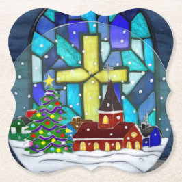 Porta-copo De Papel Feriado Católico de Snowglobe Whimsey