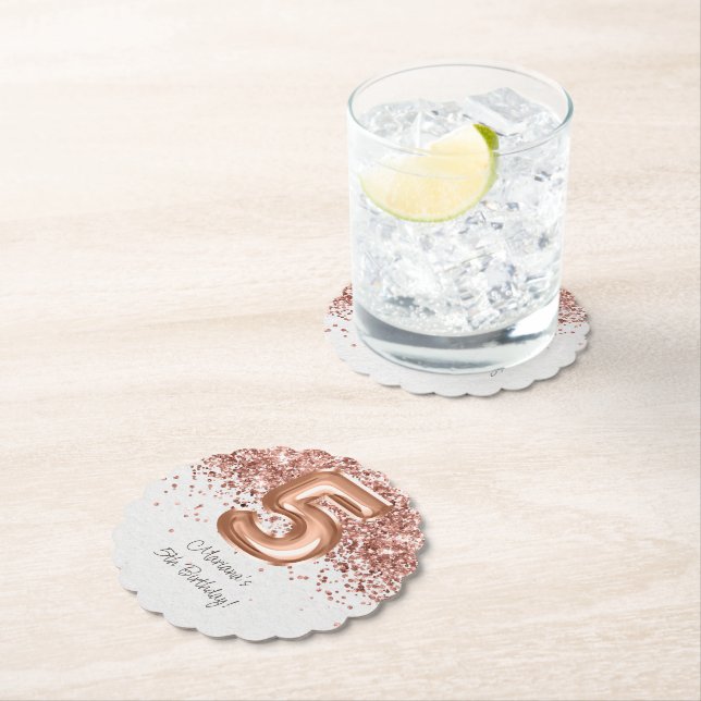 Porta-copo De Papel Festa de aniversário 5 Dourada (Insitu)