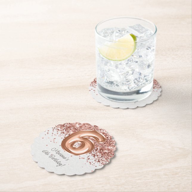 Porta-copo De Papel Festa de aniversário 6 Dourada (Insitu)