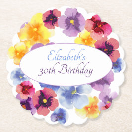 Porta-copo De Papel Festa de Aniversário Colorida Floral Jardim de Piq