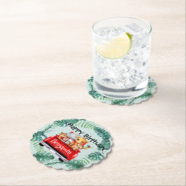 Porta-copo De Papel Festa de aniversário da fazenda da selva de Zoo