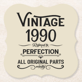 Porta-copo De Papel Festa de aniversário de 35ª safra personalizada