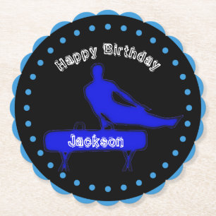 Porta-copo De Papel Festa de aniversário de ginástica de Meninos