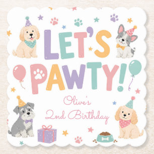 Porta-copo De Papel Festa de Aniversário Tema Cachorrinho Vamos Festej