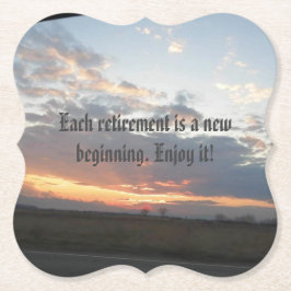 Porta-copo De Papel festa de aposentação