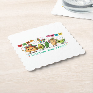 Porta-copo De Papel Festa de Comida Mexicana Kawaii Fofa - Taco Burrit