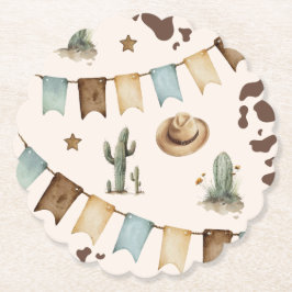 Porta-copo De Papel Festa de primeiro aniversario do Wild West Boy Fir