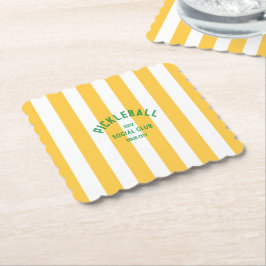 Porta-copo De Papel Festa Yellow Cabana Stripe do Clube Social de Picl