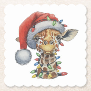 Porta-copo De Papel Festivo Giraffe