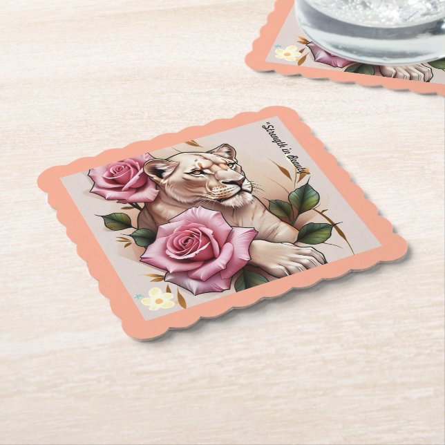 Porta-copo De Papel "Fierce e Delicada" (Angular)