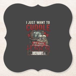 Porta-copo De Papel Filmes de Terror Aconchegantes Mon Halloween Crâni
