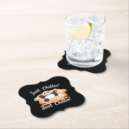 Porta-copo De Papel Fique calmo e fique calmo com Sorvete