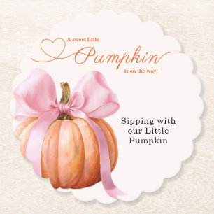 Porta-copo De Papel Fita para Chá de Bebê Little Pumpkin – Salem Român