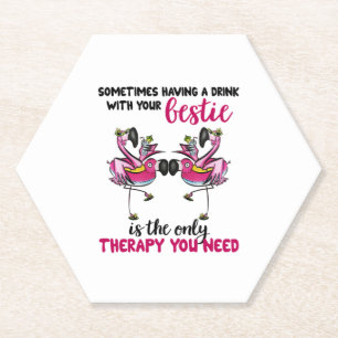 Porta-copo De Papel Flamingo is my friend