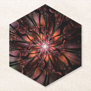 Porta-copo De Papel Flor de fantasia fractal macia e tenra