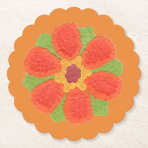 Porta-copo De Papel Flor Dotty Escalonado