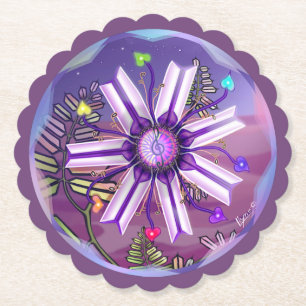 Porta-copo De Papel Flor no Deserto