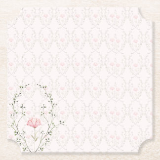 Porta-copo De Papel Floral Bonito