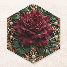 Porta-copo De Papel Floral Gótico Vitoriano