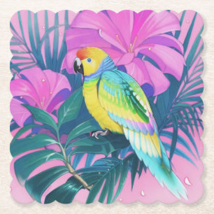 Porta-copo De Papel Floral/Havaí/Tropical/papagaio