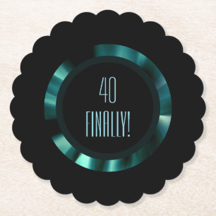 Porta-copo De Papel Floral Verde Moderno Emerald - Papel de Destaque P