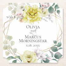 Flores Amarelas De Pedra De Casamento Elegante