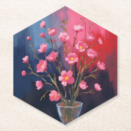 Porta-copo De Papel Flores Bonitas Em Um Vaso