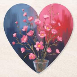 Porta-copo De Papel Flores Bonitas Em Um Vaso