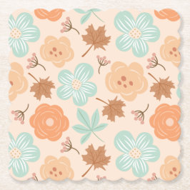 Porta-copo De Papel Flores de Outono